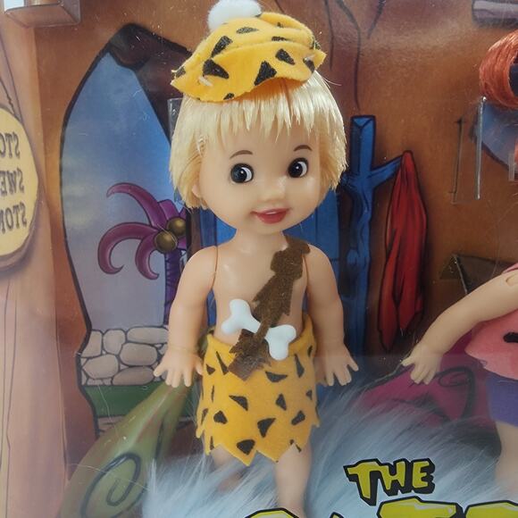 NIB Flintstones Pebbles & Bamm Bamm Barbie Doll Set - Picture 4 of 10